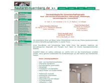 Tablet Screenshot of hautarzt-nuernberg.de